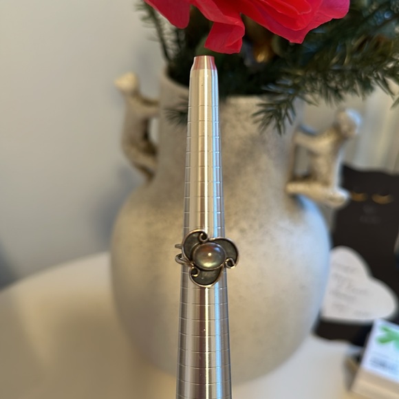 .925 Labradorite Sterling Silver Ring, US size 5.5 - Picture 4 of 7